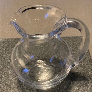 Simon Pearce Elegant Clear Glass Pitcher